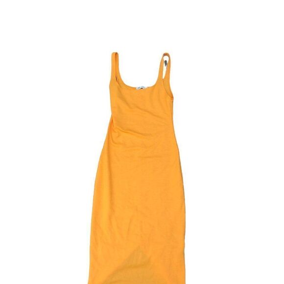 32. Zara Midi Dress With Straps Small Orange - Picture 8 of 8